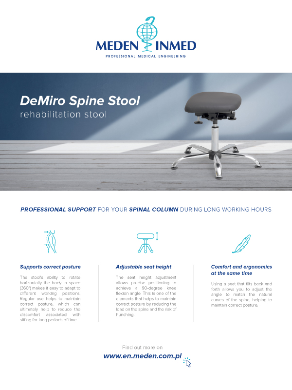 DeMiro Rehabilitation Spine Stool